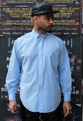 VINTAGE RALPH LAUREN BLAKE BLUE SHIRT
