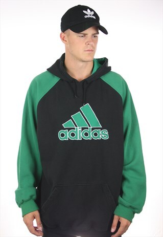 VINTAGE ADIDAS BIG LOGO HOODIE SWEATSHIRT