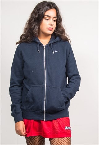 VINTAGE NIKE NAVY BLUE LONG SLEEVE SWEATSHIRT HOODIE