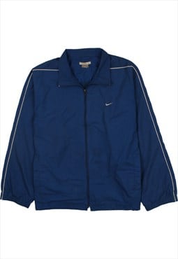 Vintage 90's Nike Windbreaker Swoosh Full Zip Up Blue