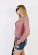 VINTAGE 00S COQUETTE KNIITED CARDIGAN WITH FLOWERS 