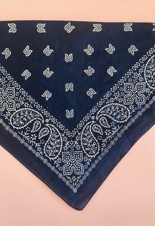 VINTAGE COTTON RED HALF BANDANA