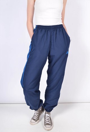 VINTAGE ADIDAS SHELL BOTTOMS BLUE