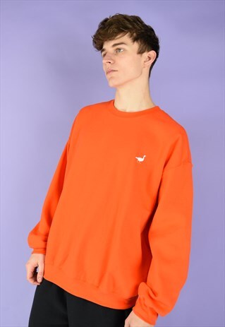 G&G UNISEX ORNAGE GOOSE SWEAT