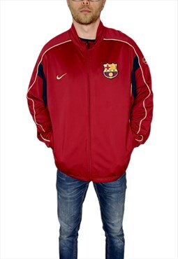 Nike Barcelona Track Top in Red Size 42/44 (large)
