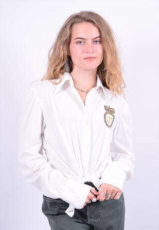VINTAGE JUST CAVALLI SHIRT WHITE