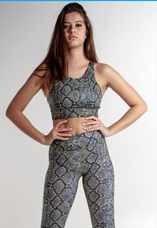 HIGH WAISTED SNAKE SKIN LEGGING