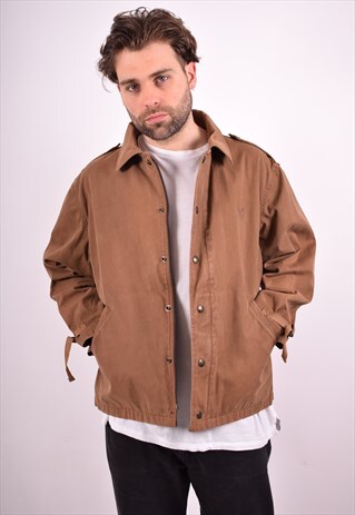 AVIREX MENS VINTAGE JACKET LARGE BROWN 90S