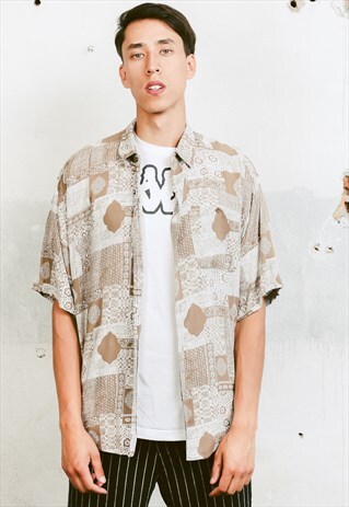 VINTAGE 90S PATTERNED SHIRT