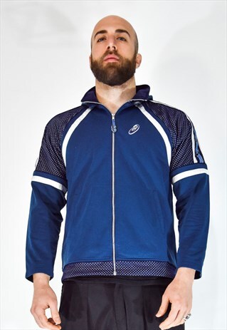 ASICS BLUE SPORTY STYLE SWEATSHIRT