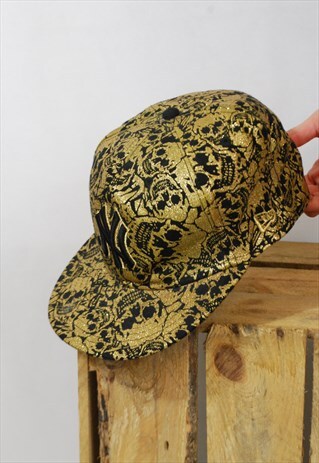NEW YORK YANKEES NY GOLD & BLACK BASEBALL CAP