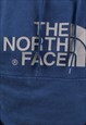 VINTAGE MEN'S THE NORTH FACE BLUE PULLOVER HOODIE
