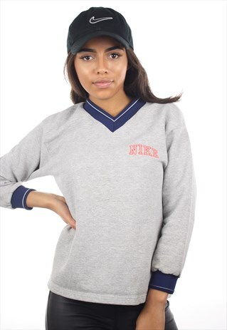 VINTAGE 90S NIKE 3/4 SLEEVE SWEATSHIRT JUMPER