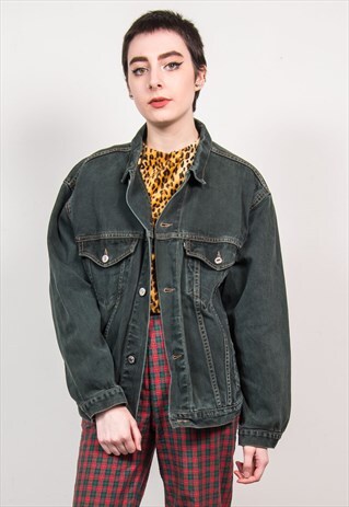 VINTAGE 90'S LEVI'S FADED BLACK OVERSIZED DENIM JACKET
