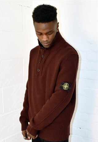 RARE VINTAGE STONE ISLAND BUTTON DOWN JUMPER