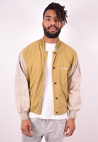 LEVI'S MENS VINTAGE BOMBER JACKET SMALL GREEN 90S