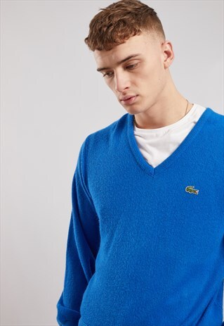 VINTAGE LACOSTE V-NECK JUMPER