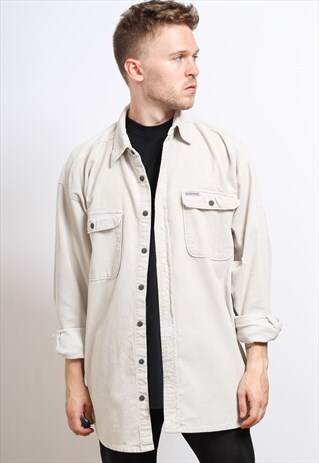 VINTAGE CORDUROY SHIRT BEIGE