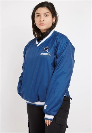 VINTAGE BLUE STARTER DALLAS COWBOYS WINDBREAKER
