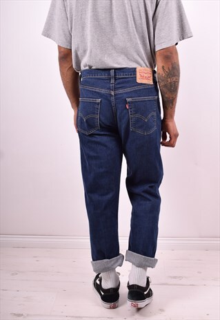 LEVI'S 751 MENS VINTAGE JEANS W33 L34 BLUE 90'S