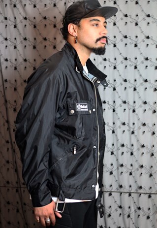 VINTAGE BELSTAFF BLACK BIKER MOTORCYCLE JACKET