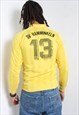 VINTAGE 80'S FOOTBALL SHIRT JERSEY YELLOW