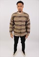 VINTAGE MEN'S TARGET COOGI STYLE MULTICOLOUR JUMPER