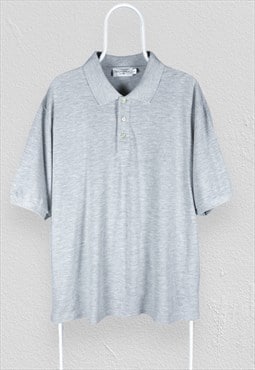 Yves Saint Laurent Grey Polo Shirt Short Sleeve Mens XXL