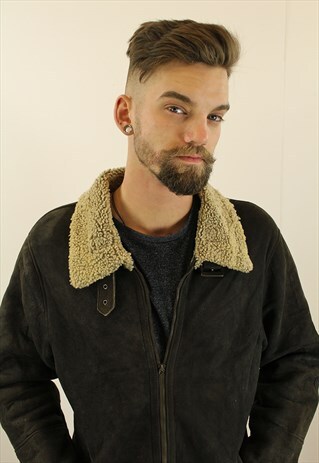 VINTAGE AVIATOR/FLYING JACKET. SHEARLING SHEEP SKIN. UNISEX.