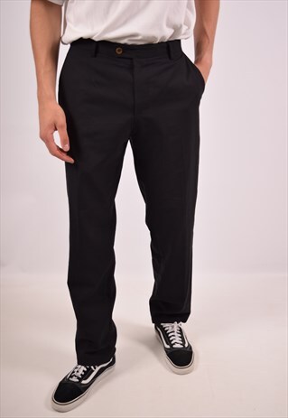 VINTAGE TOMMY HILFIGER SUIT TROUSERS BLACK