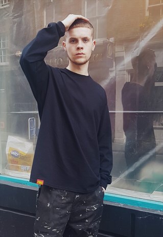 FMC PLAIN LONG SLEEVE T-SHIRT BLACK