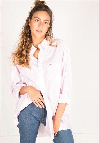 VINTAGE 80S TOMMY HILFIGER SHIRT / R3339
