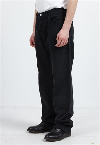 VINTAGE BLACK LEVI'S 501 FIT DENIM JEANS