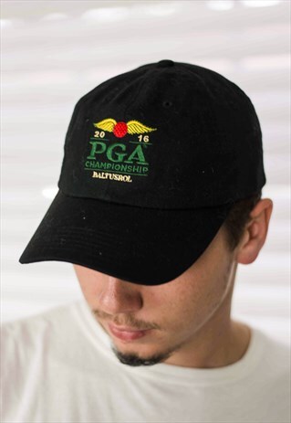 VINTAGE EMBROIDERED LOGO BASEBALL CAP HAT 90S X 2.9