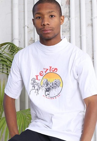 VINTAGE LEVI'S BIG LOGO T-SHIRT WHITE