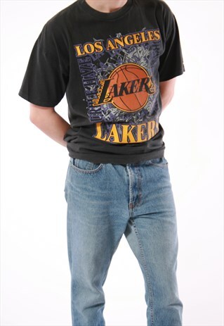 90S VINTAGE STARTER LOS ANGELES LAKERS T-SHIRT 14047
