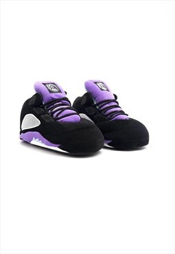 J5 Retro Purple Unisex Novelty Sneaker Slippers 