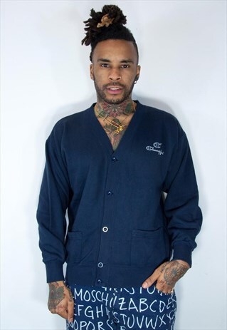 CHAMPION EMBROIDED BUTTON SWEATSHIRT