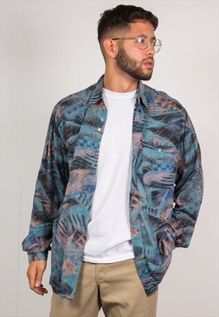 VINTAGE 90'S PATTERNED SHIRT