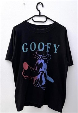 Vintage Disney Goofy black single stitch T-shirt large  