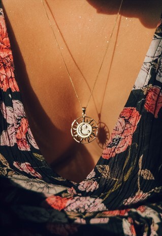 SUN, MOON AND STARS NECKLACE