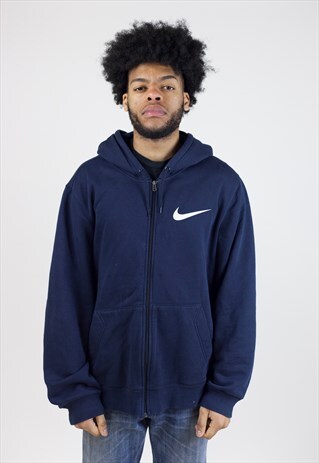 VINTAGE 90S NIKE NAVY HOODIE