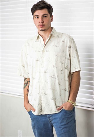 VINTAGE NAUTICA SHIRT LOGO 90S M 8.1