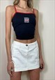 VINTAGE Y2K CALVIN KLEIN DENIM MINI SKIRT LOW RISE GRUNGE