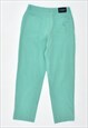 VINTAGE 00'S Y2K BURBERRY CHINO TROUSERS TURQUOISE