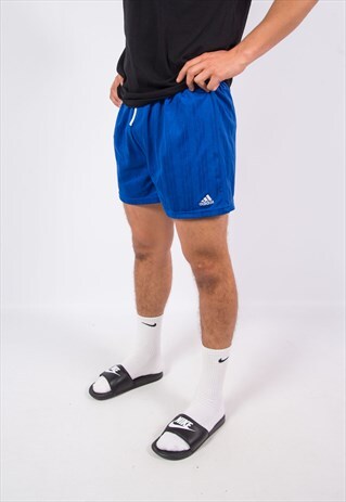 90'S ADIDAS BLUE SHORTS SPORTS FOOTBALL
