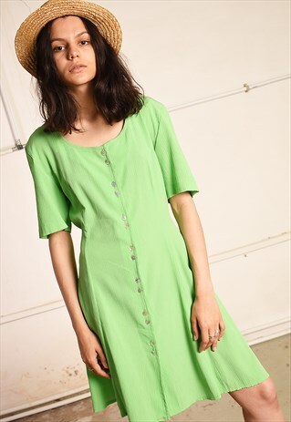 90'S RETRO CORRUGATED MINIMALIST PARIS CHIC MIDI DRESS