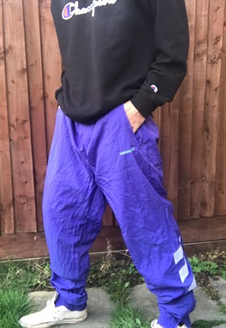 VINTAGE ADIDAS TRACKSUIT JOGGERS PANTS SPORTS L SHELL SUIT