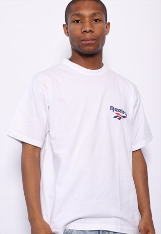 VINTAGE REEBOK CHEST LOGO T-SHIRT WHITE