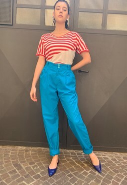 Vintage High Waist Baloon Trousers 80s